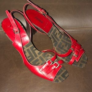 Fendi Zucca Heels